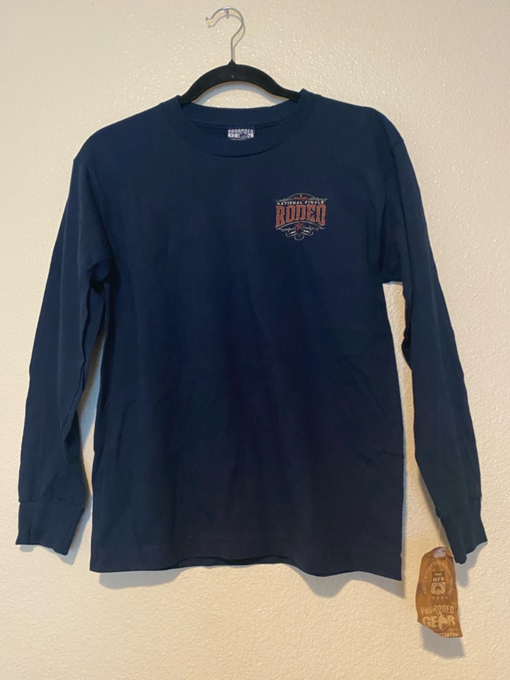 Wrangler Navy Blue Rodeo Graphic Long Sleeve Tee Size M
